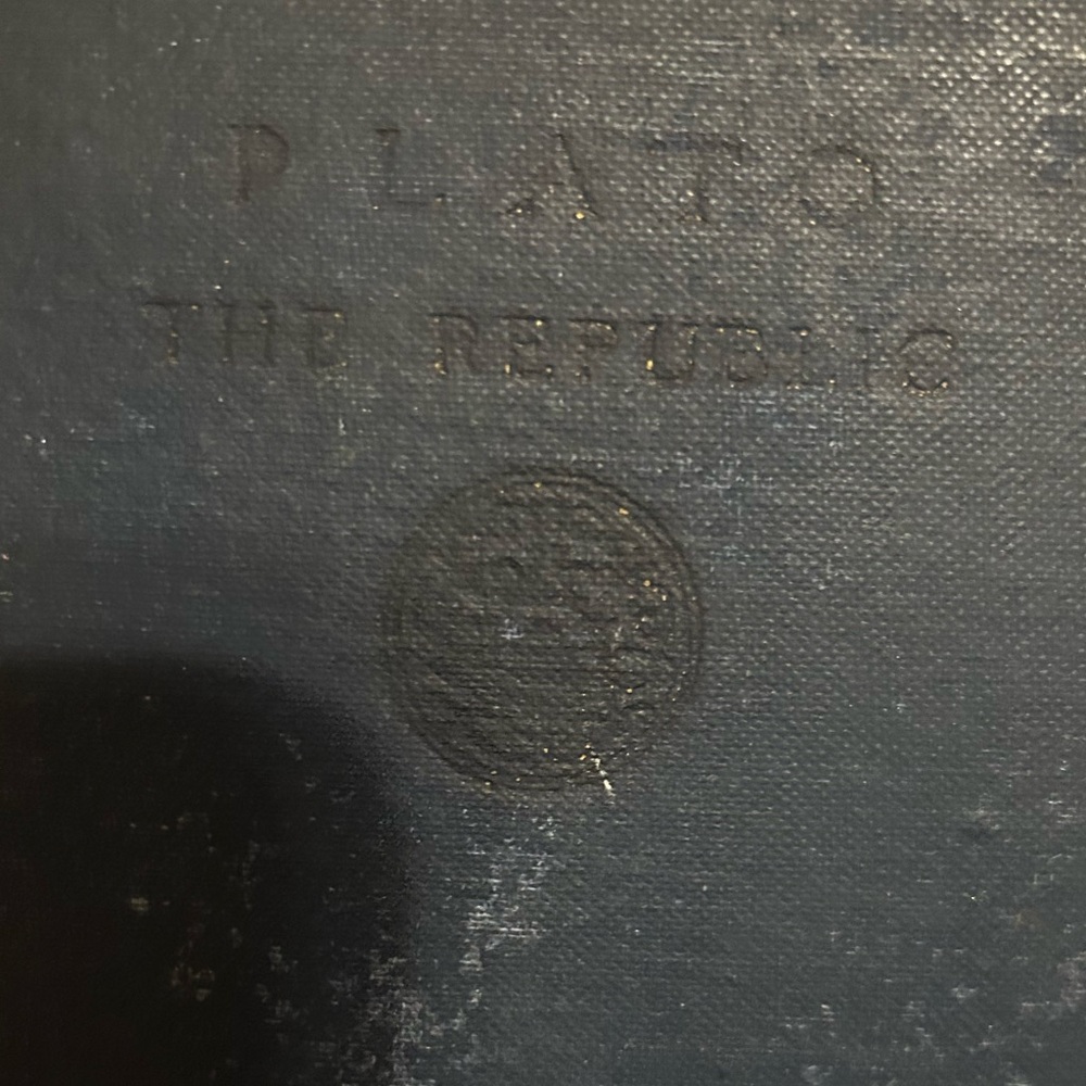 1928, Very old Plato, the republic hardback book.